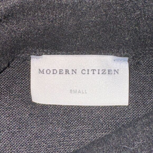 Modern Citizen Sweater Dress Women's Size S Black Mini Length Mock Neck L/S - Picture 3 of 4